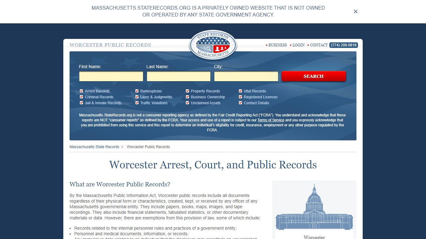 Worcester Arrest and Public Records | Massachusetts ...